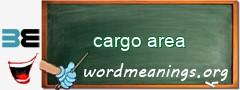 WordMeaning blackboard for cargo area